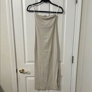 Elegant Cream Slip Dress